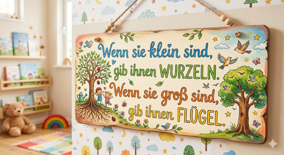 Spruch Wurzeln und Flügel